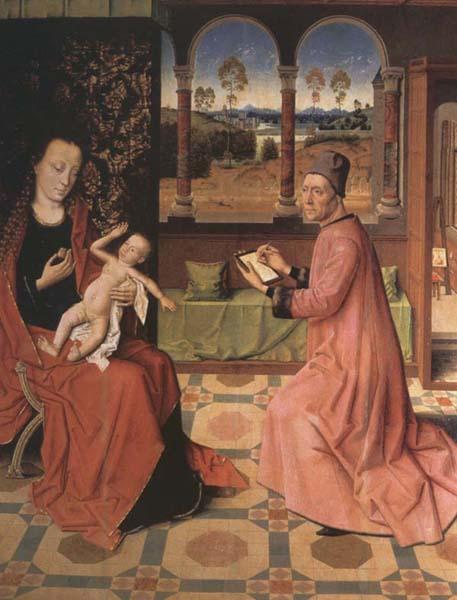Dieric Bouts Saint Luke Drawing the Virgin and Child Sweden oil painting art